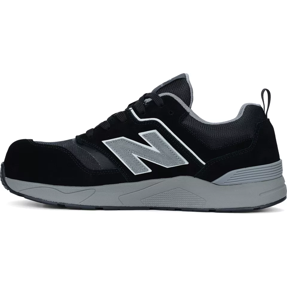 New Balance MEELCAP-1012, Elite Lite Herren Sicherheitsschuhe S1 PL HRO FO SC SR Schwarz/Grau, image 3, gallery thumbnail