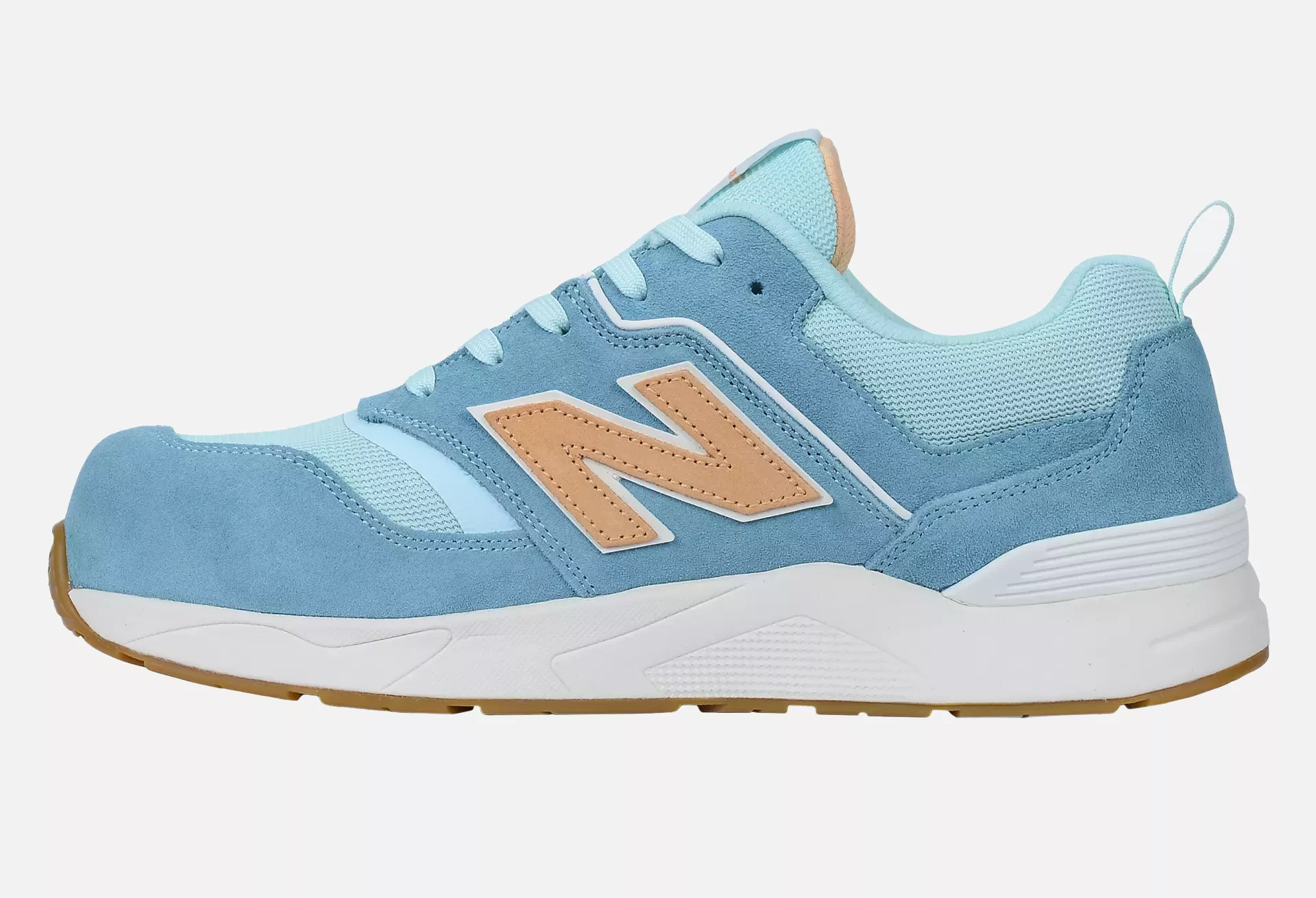 New Balance WEELCAP-2944, Elite Lite Womens Safety Shoe S1 PL HRO FO SC SR Milky Blue/orange, image 19