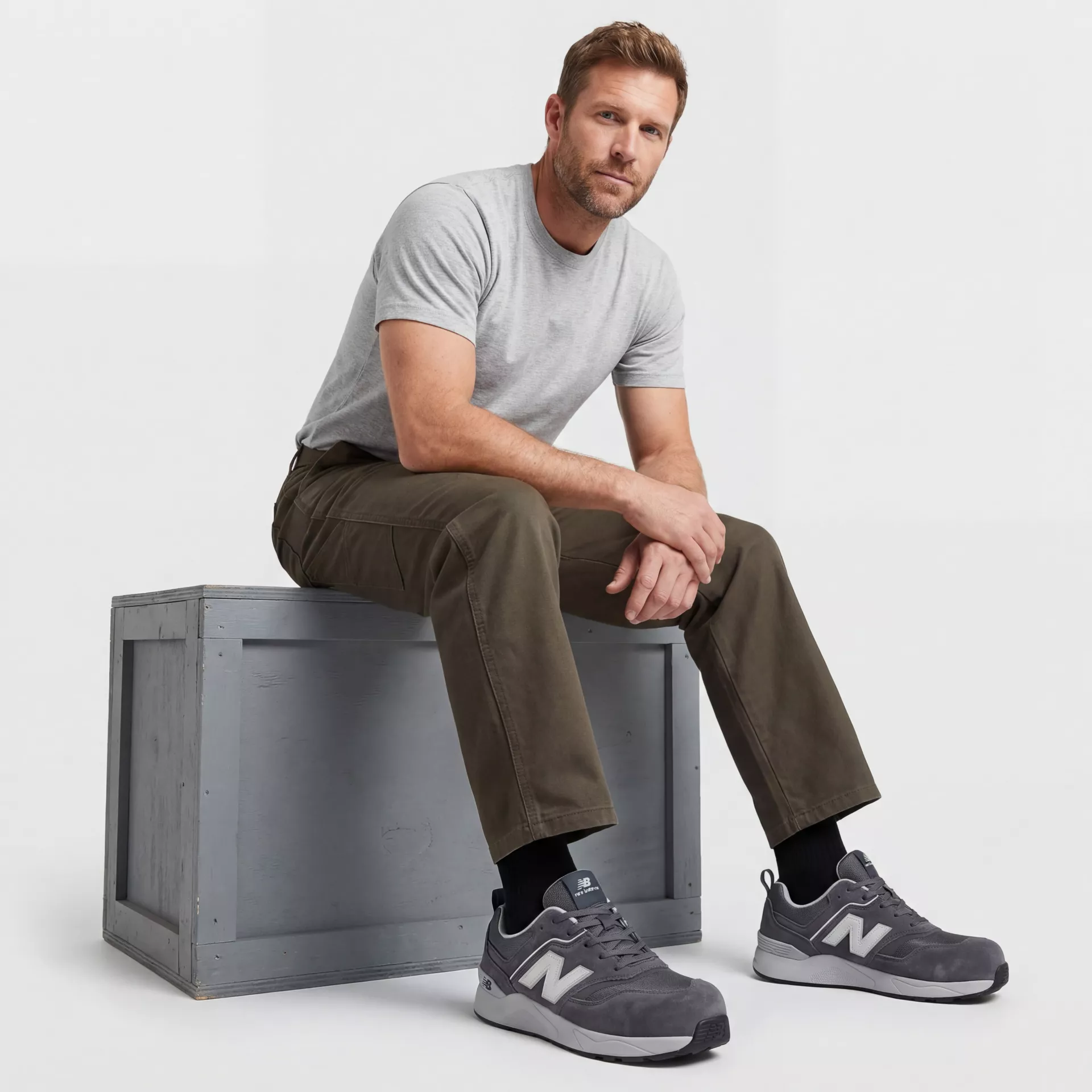 New Balance MEELCAP-1211, Elite Lite Mens Safety Shoes S1 PL HRO FO SC SR Grey/white, image 11