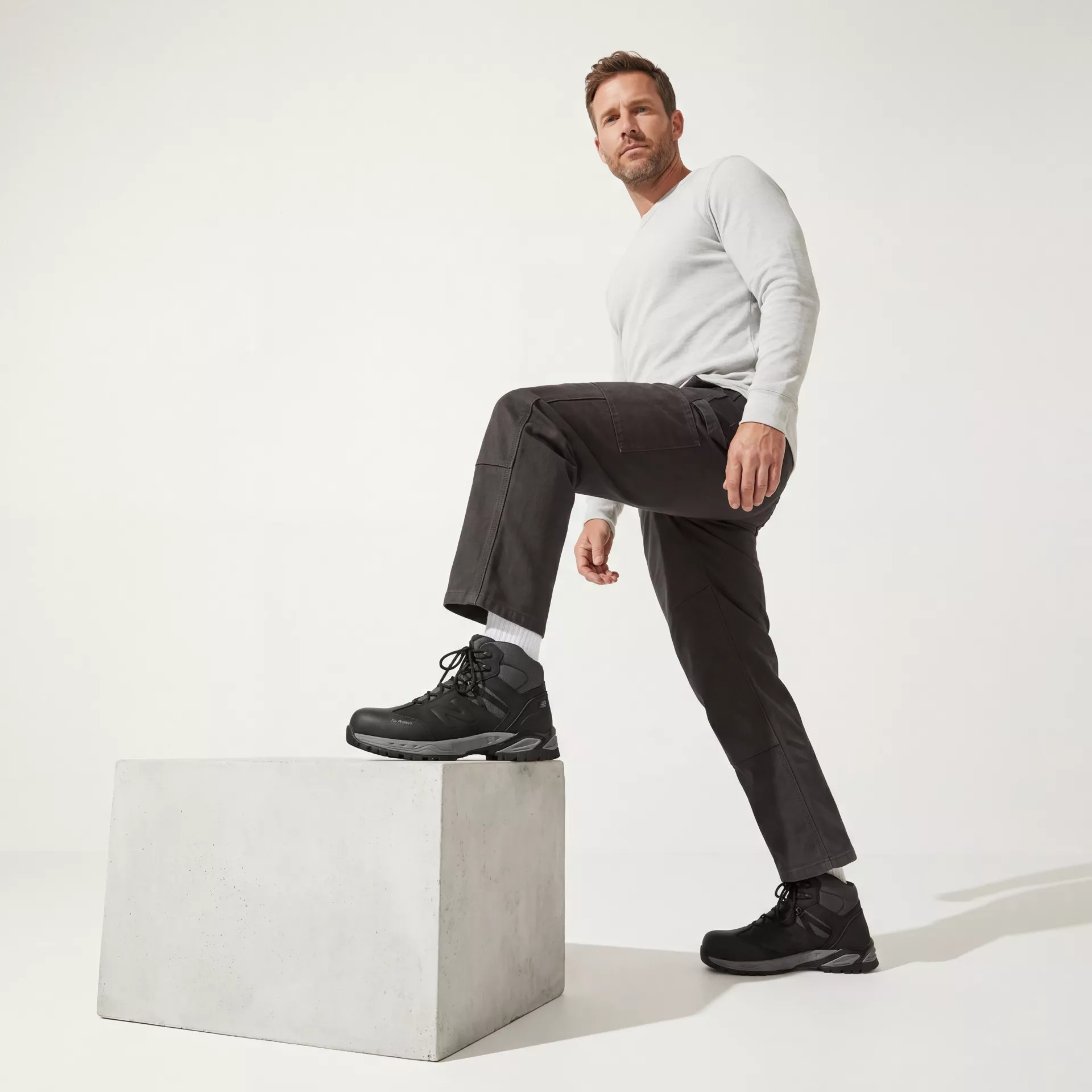 New Balance MIDALLS, Allsite Sicherheitsstiefel S3 WR SRC Schwarz, image 7