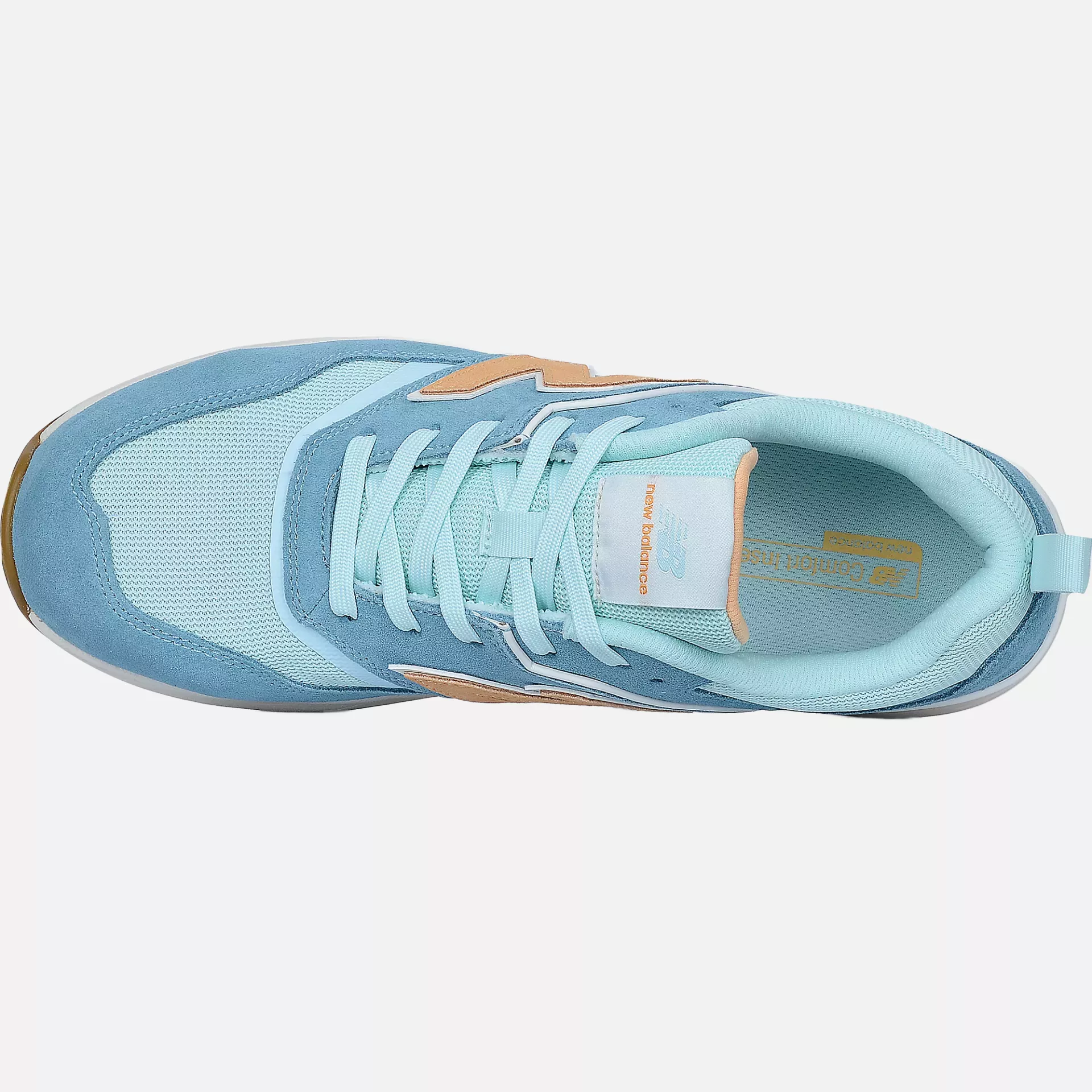 New Balance WEELCAP-2944, Elite Lite Damen Sicherheitsschuh S1 PL HRO FO SC SR Milchblau/Orange, image 4