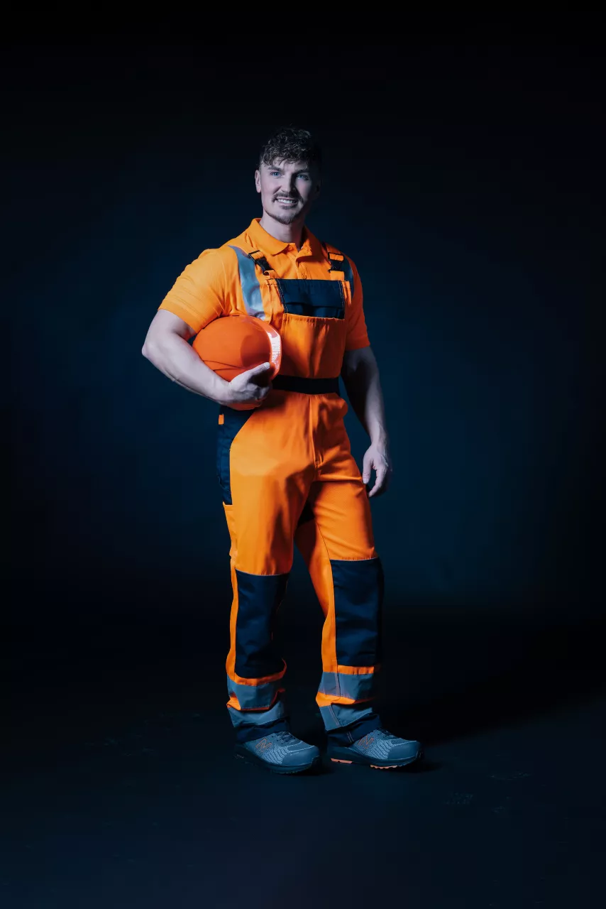 New Balance MIDSPWR-1244, Speedware Safety Shoes S1 P SRC Grey/orange, image 6, gallery thumbnail