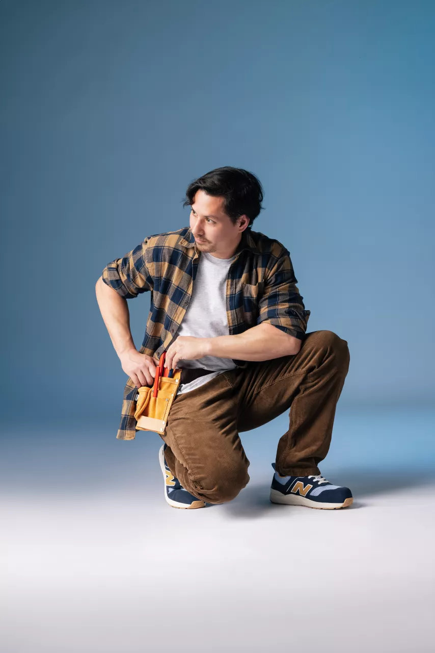 New Balance MEELCAP-2257, Elite Lite Safety Shoes S1 PL HRO FO SC SR Blue/coffee, image 13, gallery thumbnail