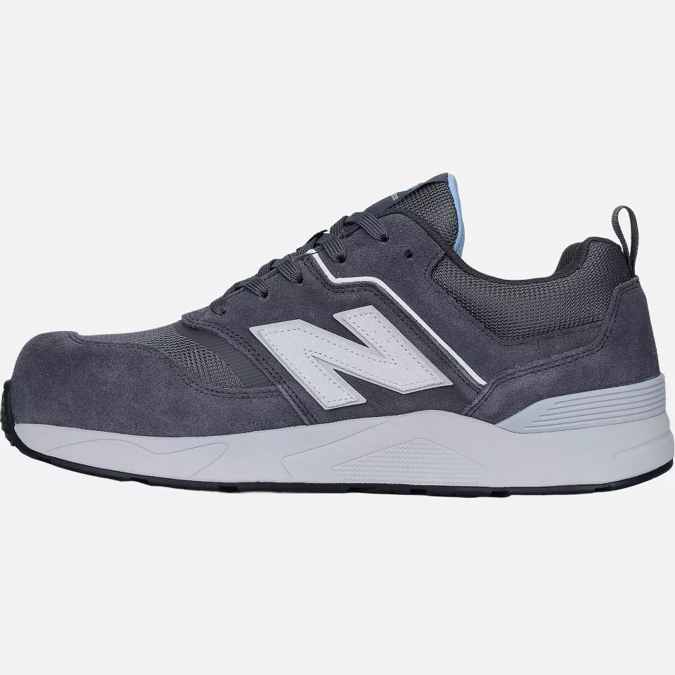 New Balance WEELCAP-2728, Elite Lite Womens Safety Shoe S1 PL HRO FO SC SR Magnet/whispy Blue, image 3, gallery thumbnail