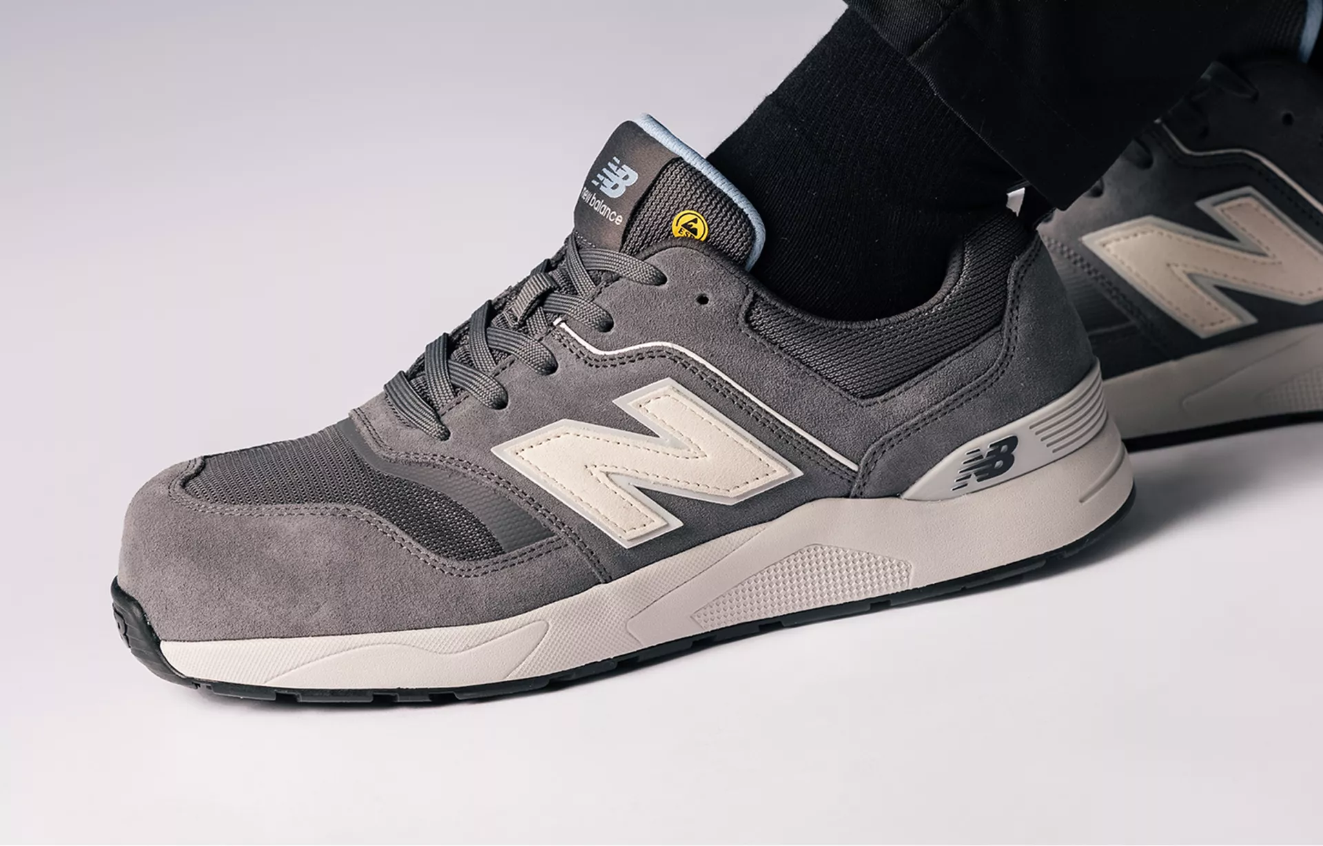 New Balance MEELCAP-1211, Elite Lite Mens Safety Shoes S1 PL HRO FO SC SR Grey/white, image 15