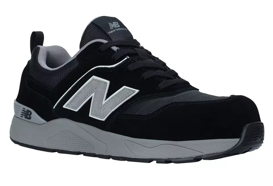 New Balance MEELCAP-1012, Elite Lite Mens Safety Shoes S1 PL HRO FO SC SR Black/grey, image 4, gallery thumbnail