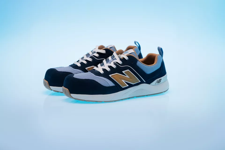 New Balance MEELCAP-2257, Elite Lite Safety Shoes S1 PL HRO FO SC SR Blue/coffee, image 10, gallery thumbnail