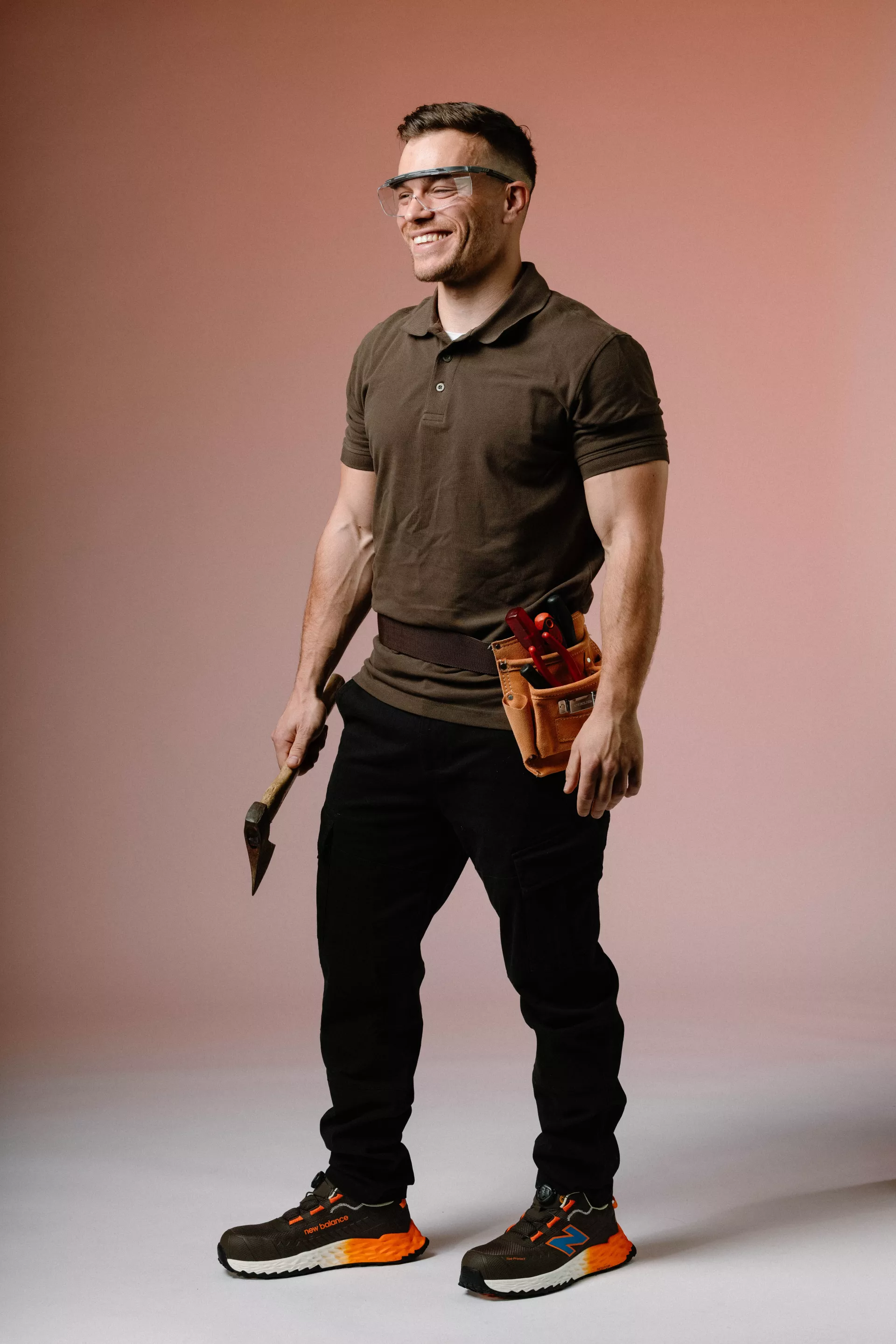 New Balance MEFFCAPB2E-5644, Cremorne BOA Safety shoes S3L, chocolate / orange, image 12