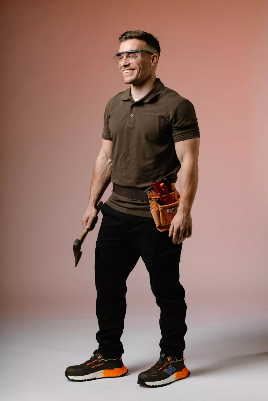 New Balance MEFFCAPB2E-5644, Cremorne BOA Safety shoes S3L, chocolate / orange, image 12, gallery thumbnail