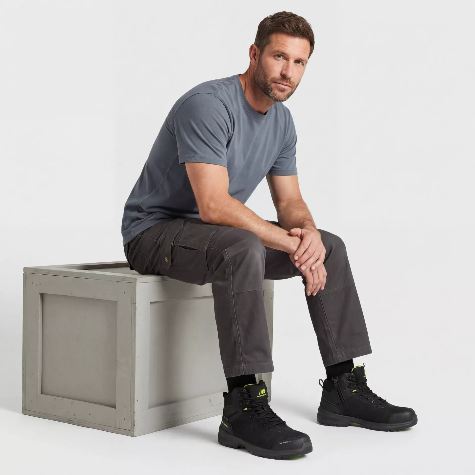 New Balance MIDCLBR-1000, Calibre Safety Boots S3L FO HRO SR SC Black Width 2E, image 10