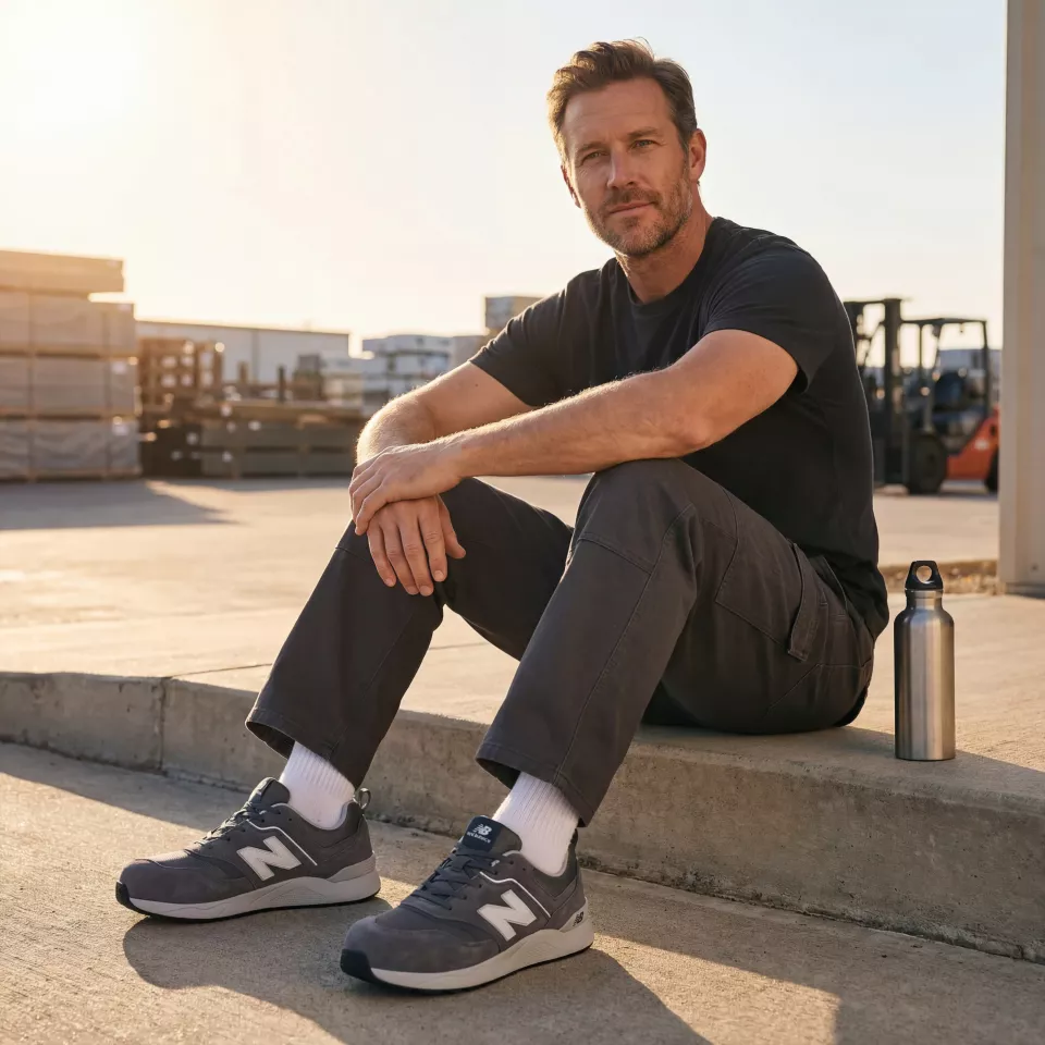 New Balance MEELCAP-1211, Elite Lite Mens Safety Shoes S1 PL HRO FO SC SR Grey/white, image 14, gallery thumbnail