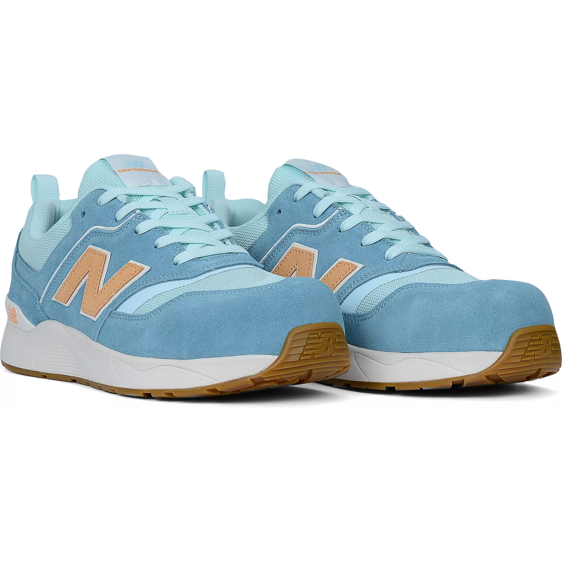 New Balance WEELCAP-2944, Elite Lite Womens Safety Shoe S1 PL HRO FO SC SR Milky Blue/orange, image 7
