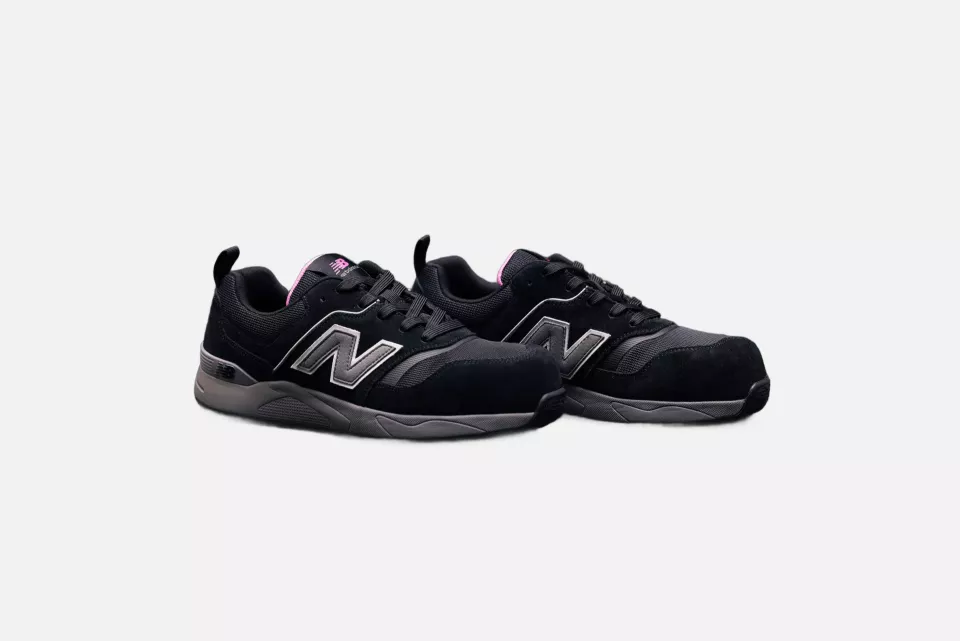 New Balance WEELCAP-1063, Elite Lite Womens Safety Shoe S1 PL HRO FO SC SR Black/rose, image 10, gallery thumbnail