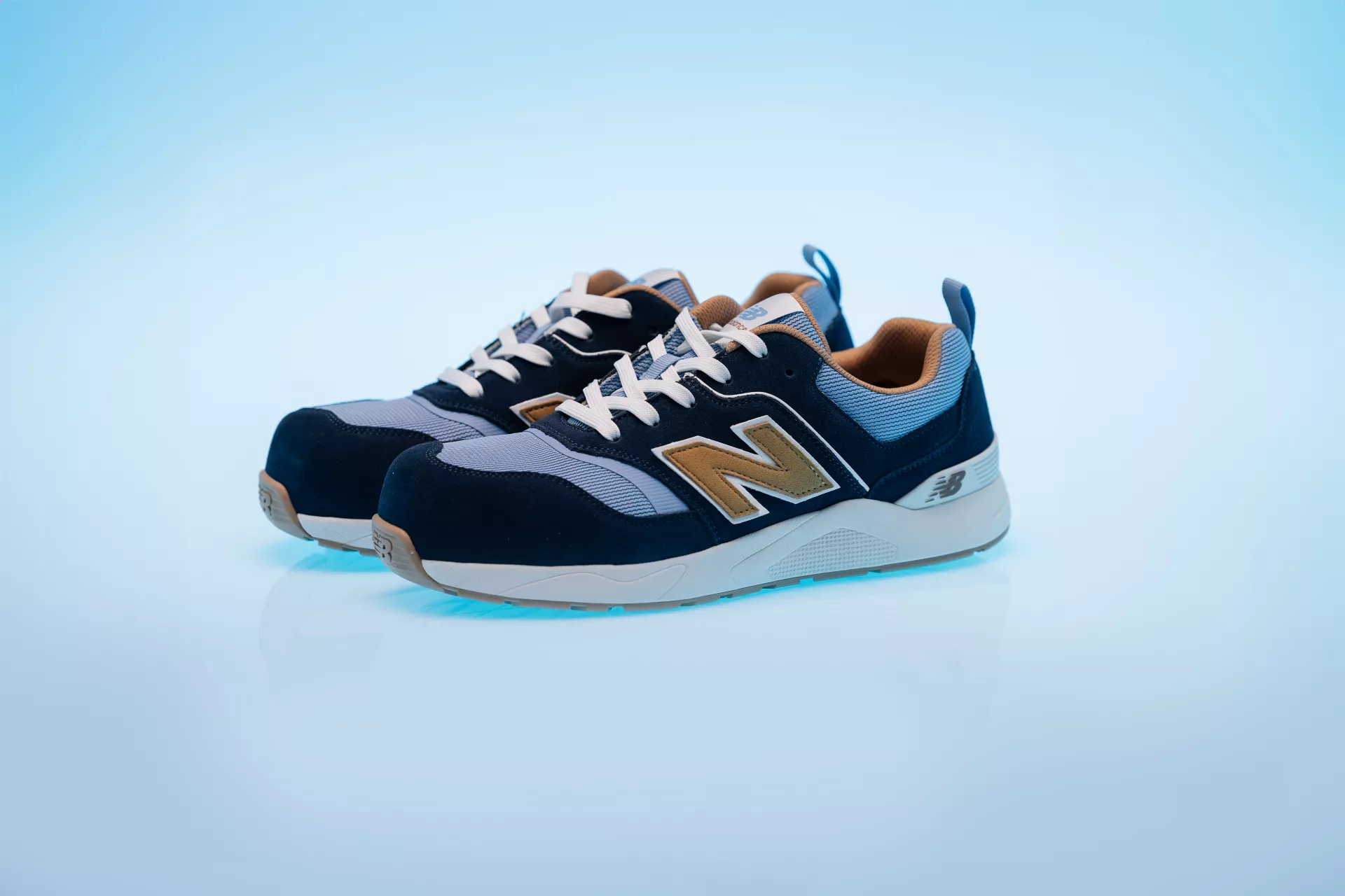 New Balance MEELCAP-2257, Elite Lite Safety Shoes S1 PL HRO FO SC SR Blue/coffee, image 10