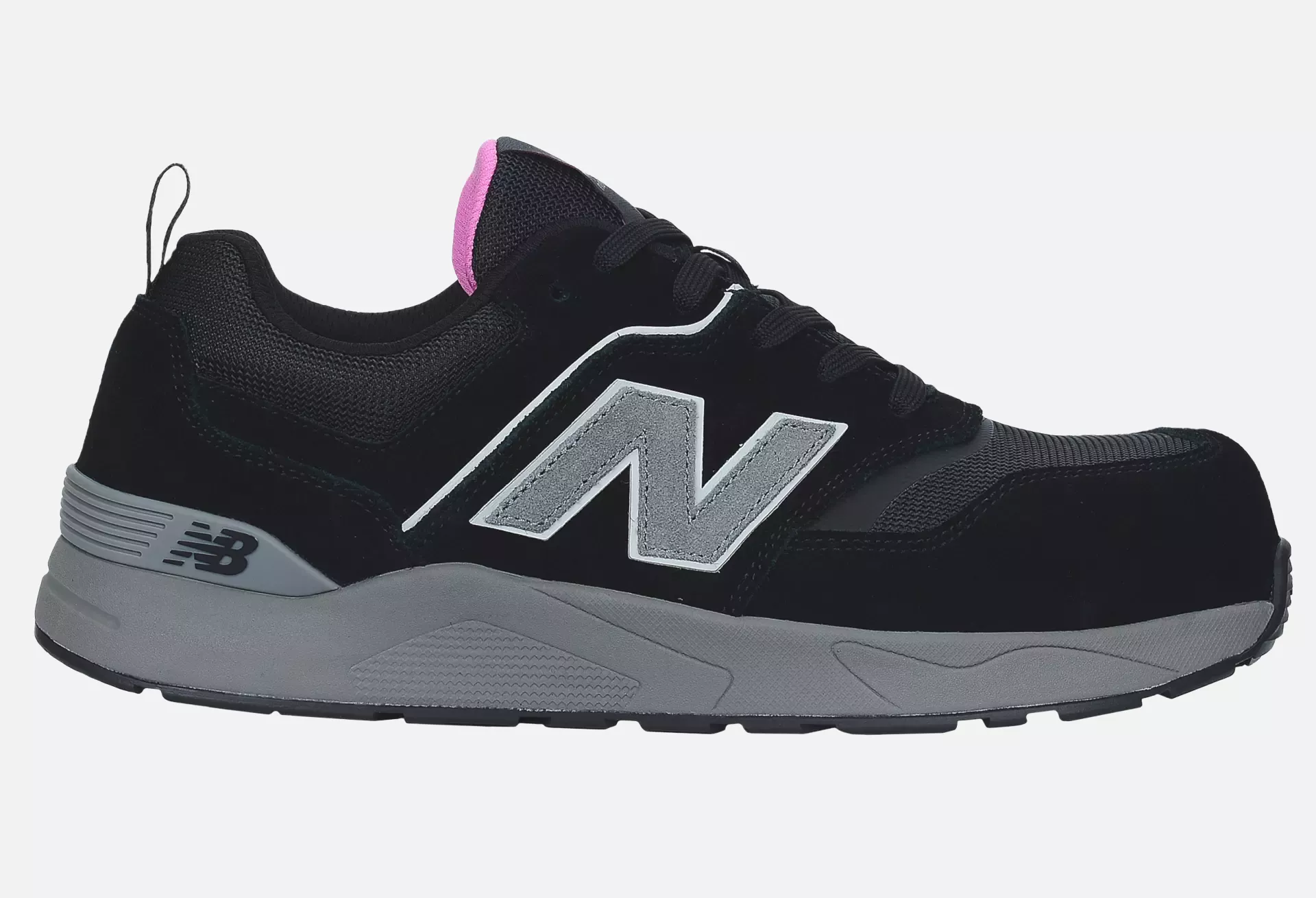 New Balance WEELCAP-1063, Elite Lite Womens Safety Shoe S1 PL HRO FO SC SR Black/rose, image 11