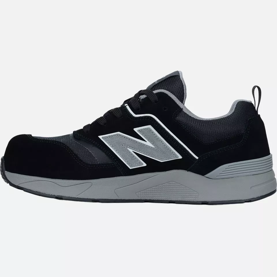 New Balance MEELCAP-1012, Elite Lite Herren Sicherheitsschuhe S1 PL HRO FO SC SR Schwarz/Grau, image 3, gallery thumbnail