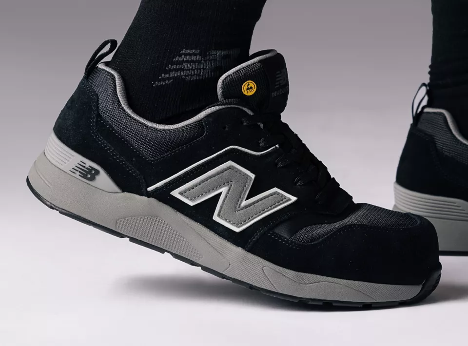 New Balance MEELCAP-1012, Elite Lite Herren Sicherheitsschuhe S1 PL HRO FO SC SR Schwarz/Grau, image 13, gallery thumbnail