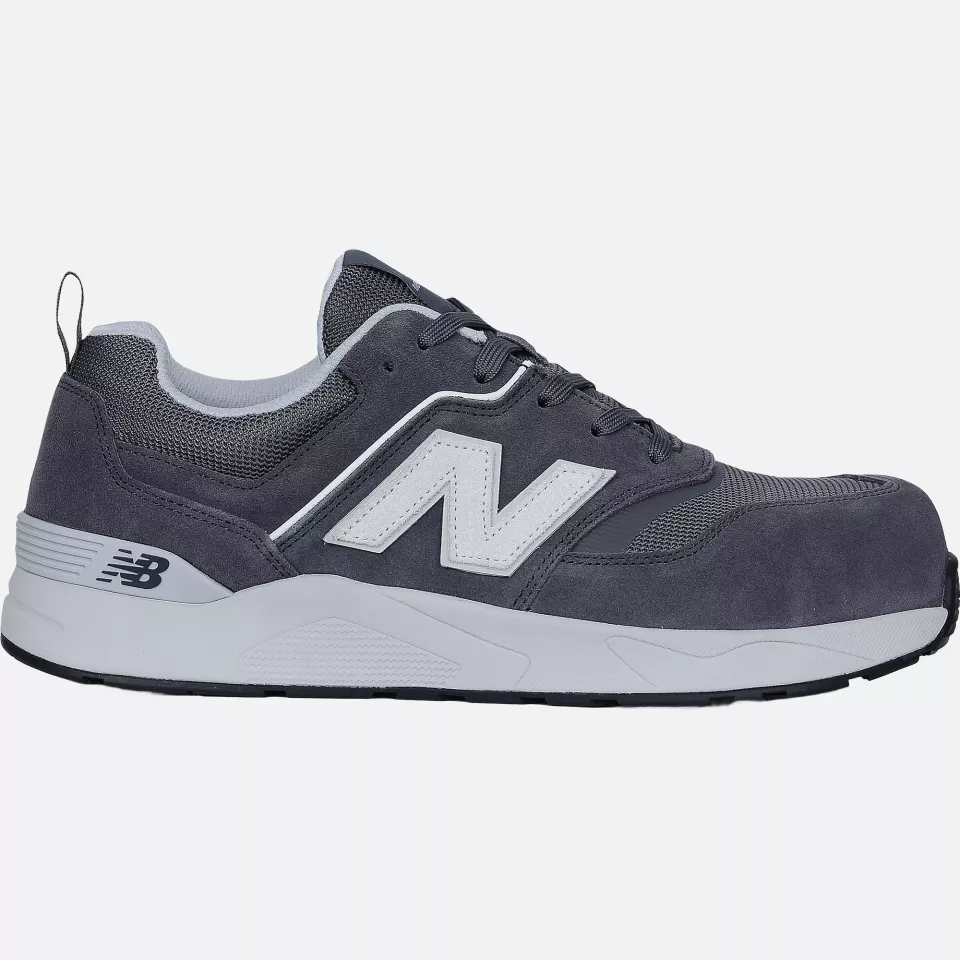 New Balance MEELCAP-1211, Elite Lite Herren Sicherheitsschuhe S1 PL HRO FO SC SR Grau/Weiß, image 2, gallery thumbnail