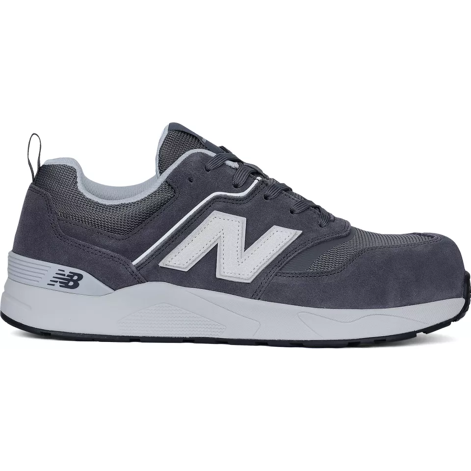 New Balance MEELCAP-1211, Elite Lite Mens Safety Shoes S1 PL HRO FO SC SR Grey/white, image 2, gallery thumbnail