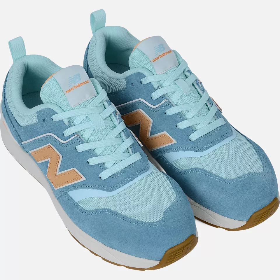 New Balance WEELCAP-2944, Elite Lite Damen Sicherheitsschuh S1 PL HRO FO SC SR Milchblau/Orange, image 8, gallery thumbnail