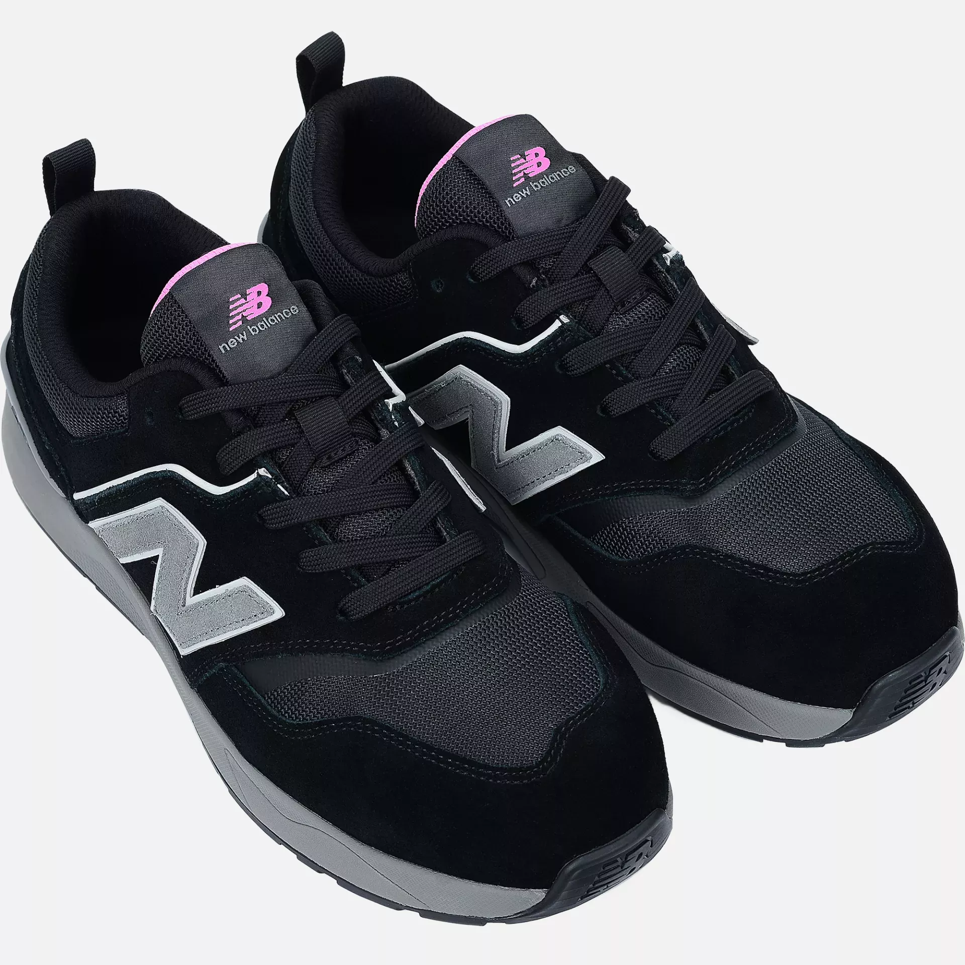 New Balance WEELCAP-1063, Elite Lite Womens Safety Shoe S1 PL HRO FO SC SR Black/rose, image 7