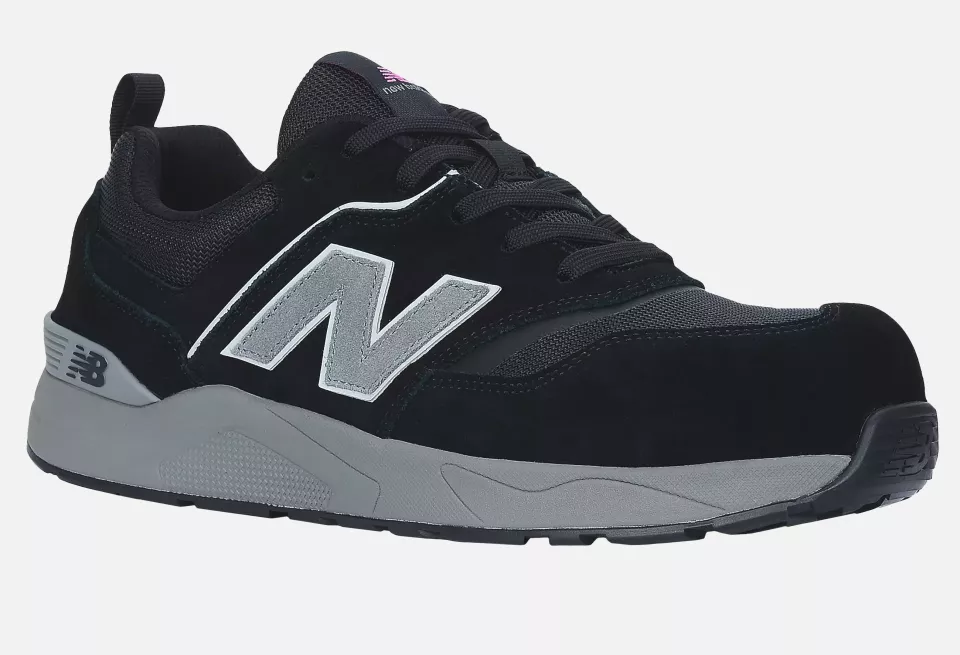 New Balance WEELCAP-1063, Elite Lite Womens Safety Shoe S1 PL HRO FO SC SR Black/rose, image 15, gallery thumbnail