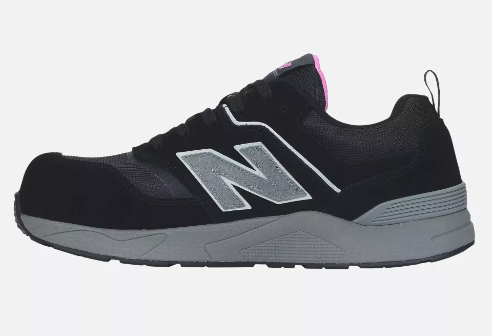New Balance WEELCAP-1063, Elite Lite Womens Safety Shoe S1 PL HRO FO SC SR Black/rose, image 12, gallery thumbnail