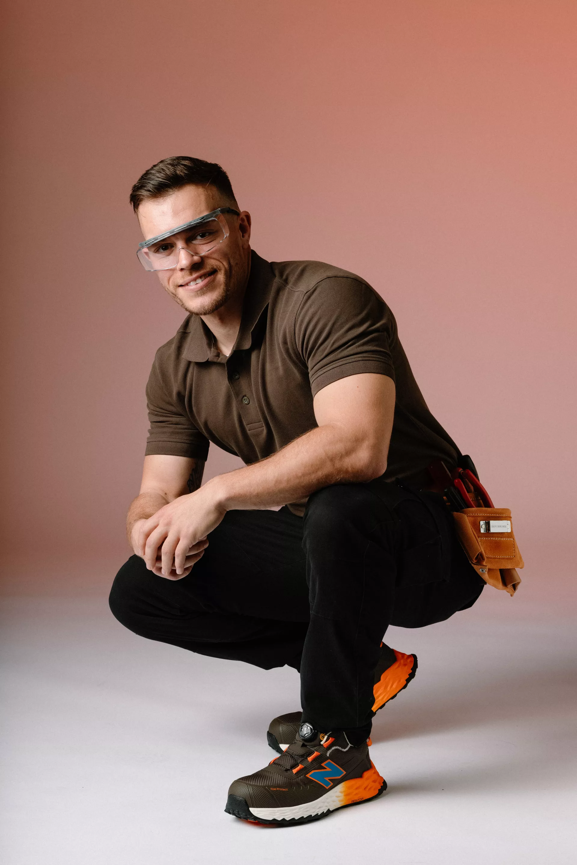 New Balance MEFFCAPB2E-5644, Cremorne BOA Safety shoes S3L, chocolate / orange, image 11