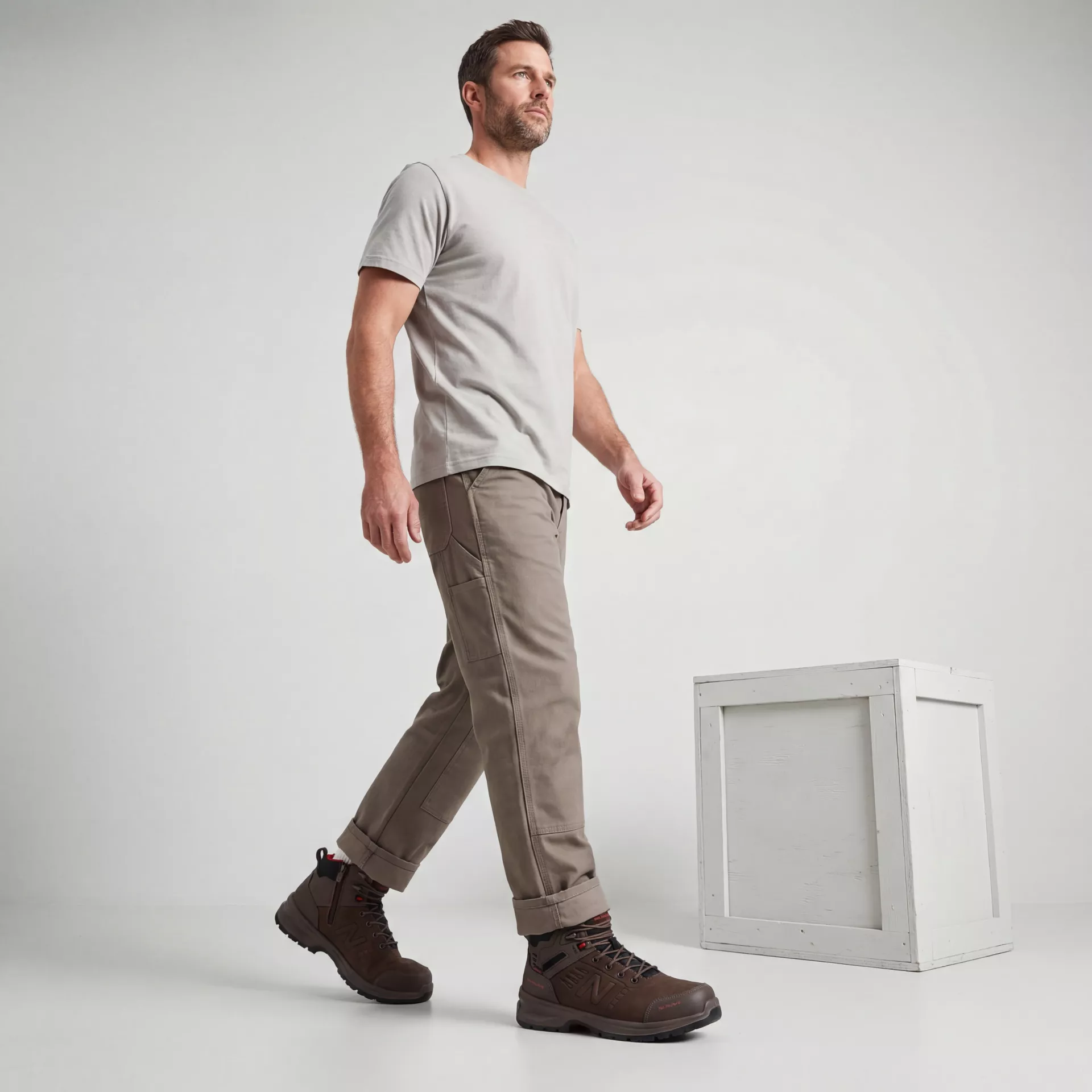 New Balance MIDCLBR-5600, Calibre Safety Boots S3L FO HRO SR SC Chocolate Width 2E, image 6