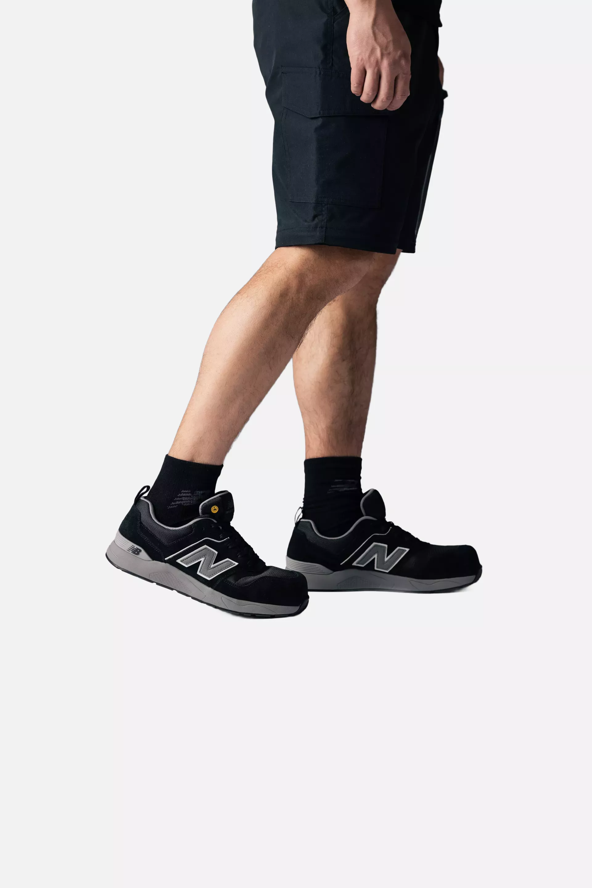 New Balance MEELCAP-1012, Elite Lite Herren Sicherheitsschuhe S1 PL HRO FO SC SR Schwarz/Grau, image 11