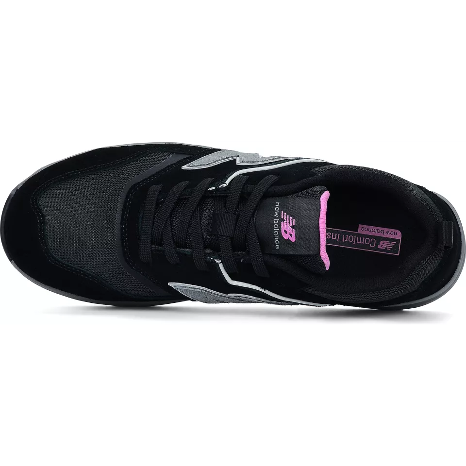 New Balance WEELCAP-1063, Elite Lite Womens Safety Shoe S1 PL HRO FO SC SR Black/rose, image 4, gallery thumbnail
