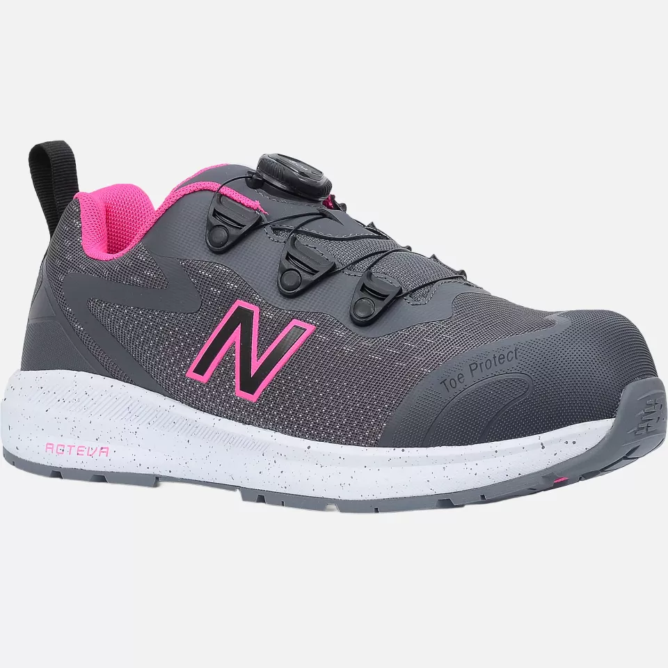 New Balance WIDLOGIBOA-1264, Logic Boa Womens Sicherheitsschuhe S1 P, Grau / Pink, image 1, gallery thumbnail