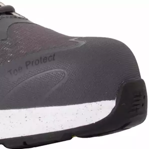 **Komposit-Zehenschutzkappe** schützt Ihre Füße und hält die Schuhe leicht für agile Bewegungen.