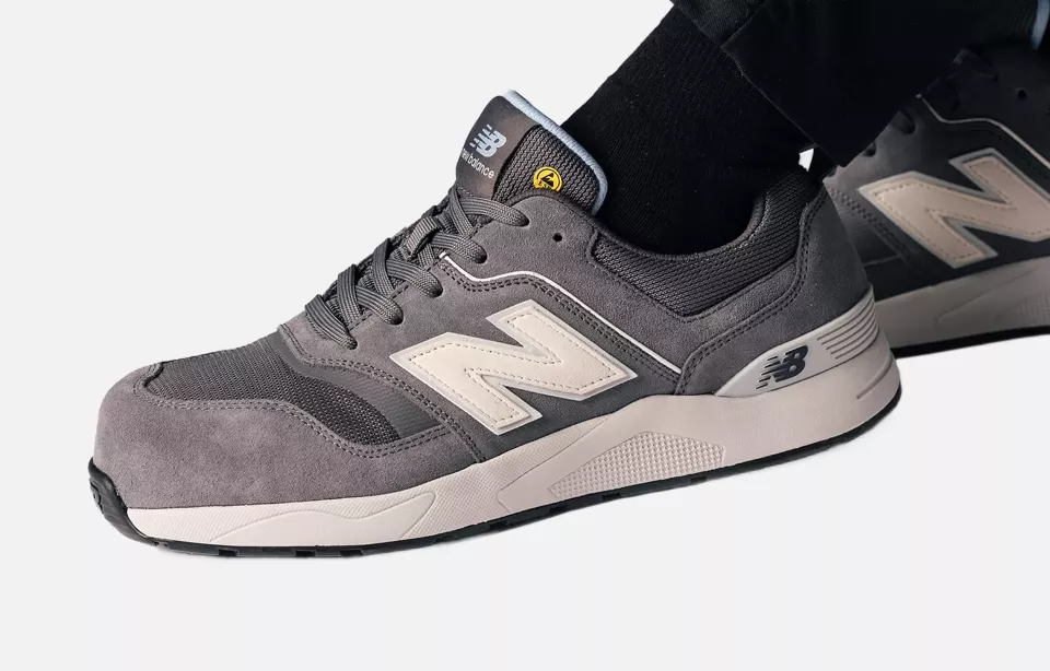 New Balance MEELCAP-1211, Elite Lite Herren Sicherheitsschuhe S1 PL HRO FO SC SR Grau/Weiß, image 15, gallery thumbnail