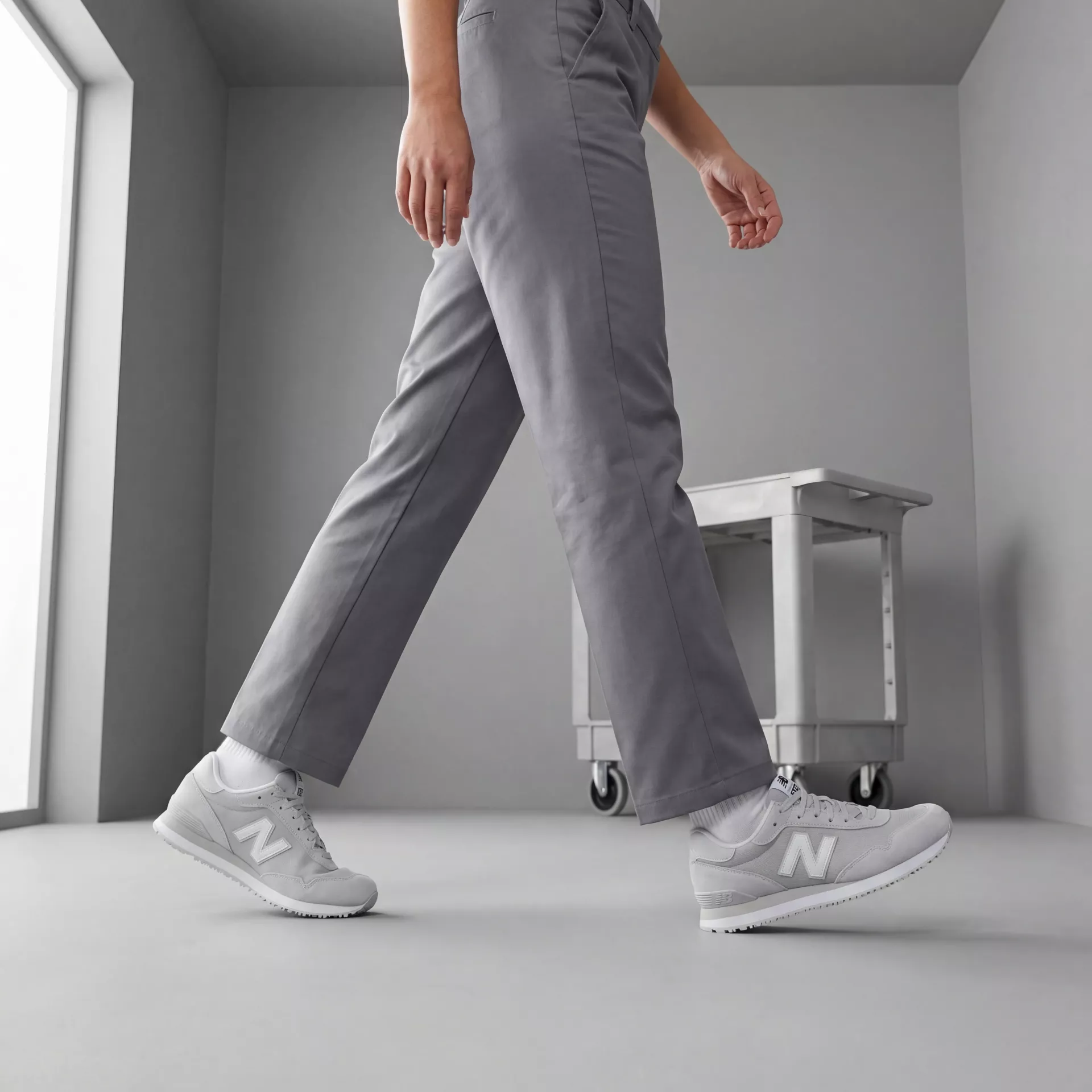 New Balance MID515SR-1200, 515 SR Mens Occupational Shoes OB E HRO SRC Grey, image 8