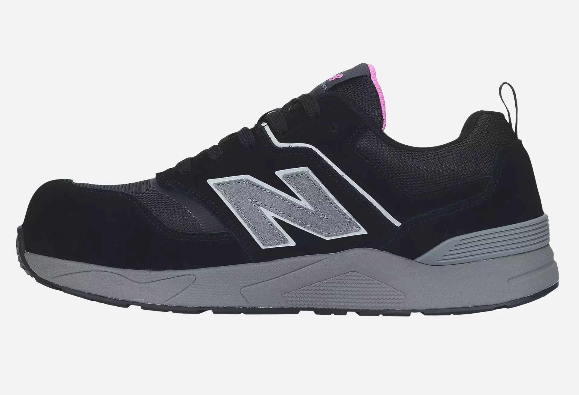 New Balance WEELCAP-1063, Elite Lite Womens Safety Shoe S1 PL HRO FO SC SR Black/rose, image 12