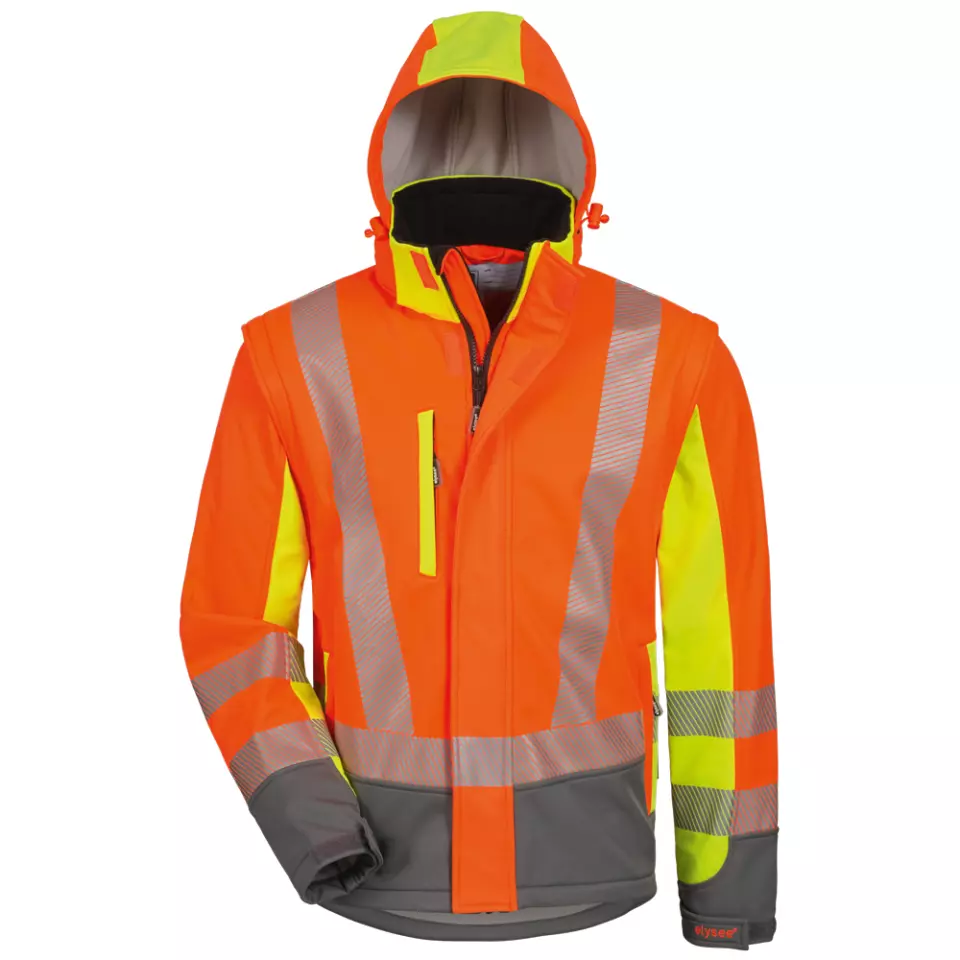 ELYSEE 22733, ATANAS High Visibility Softshell Jacket, image 1, gallery thumbnail