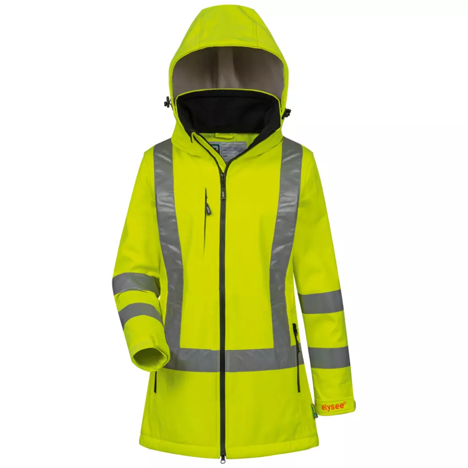ELYSEE 22742, EMMA Ladies High Visibility Softshell Jacket, image 1, gallery thumbnail