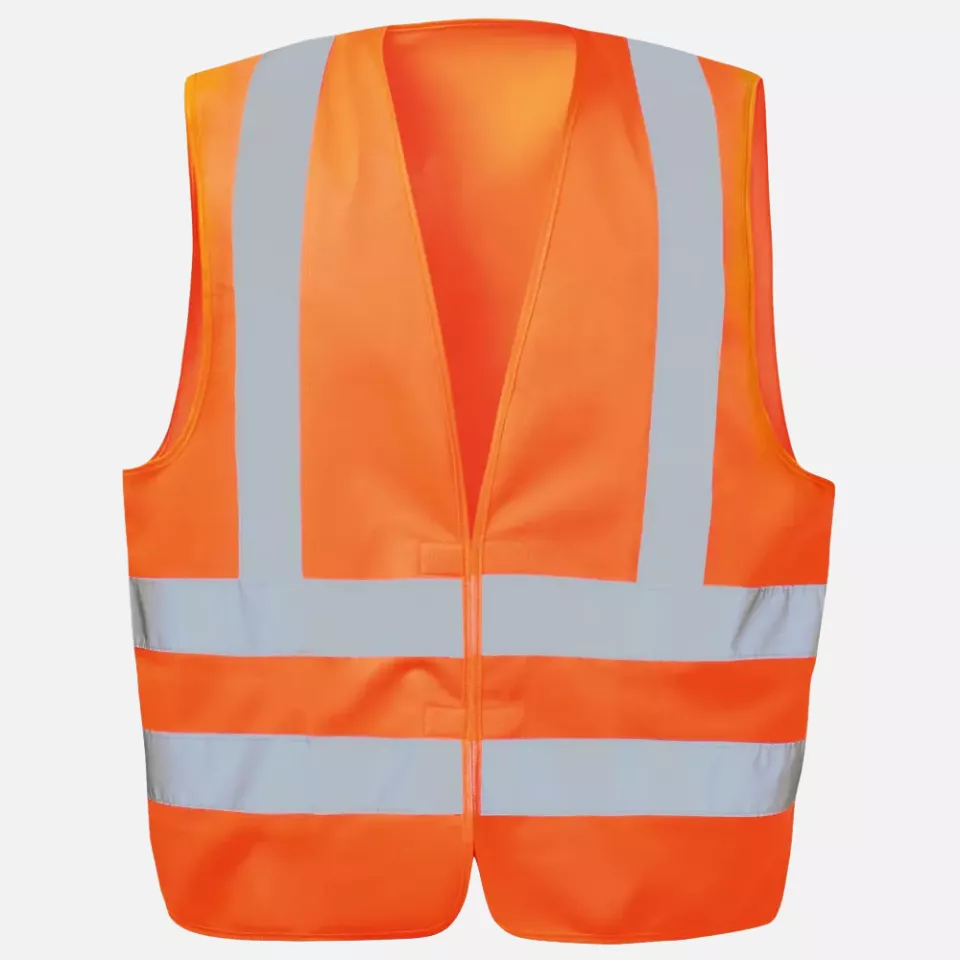 WICA 22682, TEX KARL High Vis Vest with Shoulder Reflective Tape, Orange, image 1, gallery thumbnail