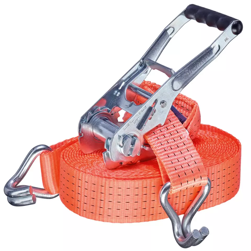 TECTOR 84510-12M, Cargo Lashing Belt, 2 Part, with DJ Hook 12 Meter, image 1, gallery thumbnail