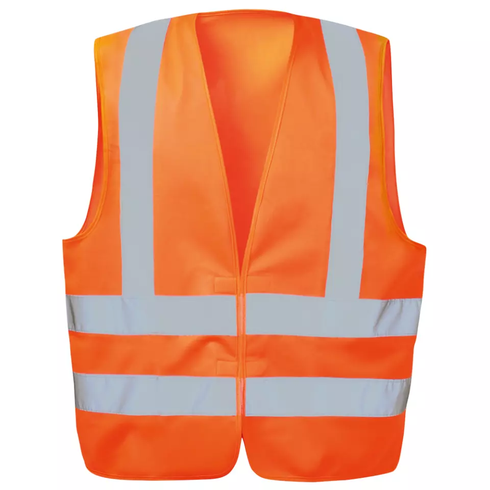 WICA 22682, TEX KARL High Vis Vest with Shoulder Reflective Tape, Orange, image 1, gallery thumbnail