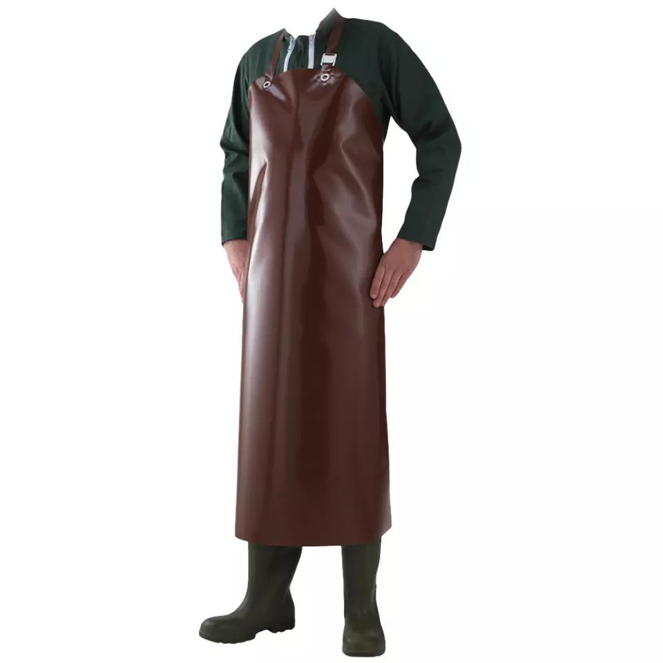 Feldtmann 2853, ANTON Chemical Apron, Vinyl, Brown, image 1, gallery thumbnail