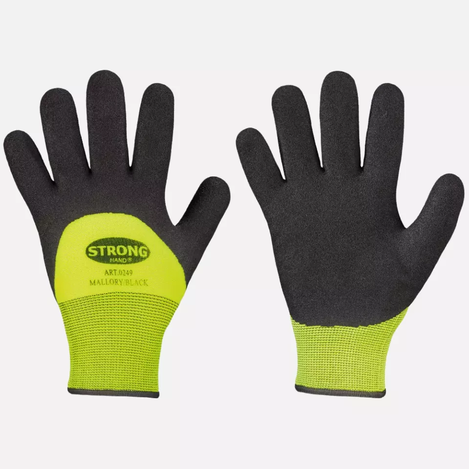 Stronghand 0249, MALLORY/BLACK Gloves, image 1, gallery thumbnail