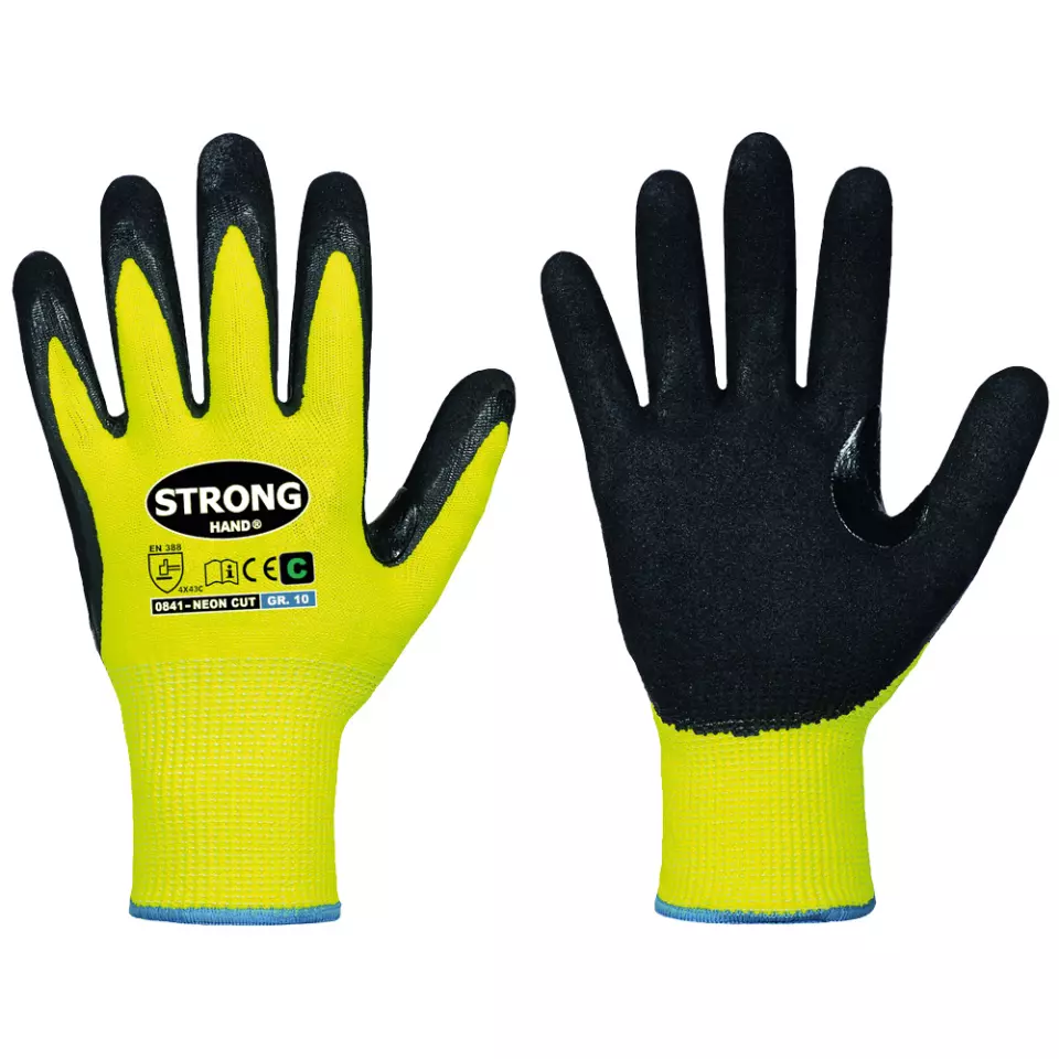 Stronghand 0841, NEON CUT Gloves, image 1, gallery thumbnail