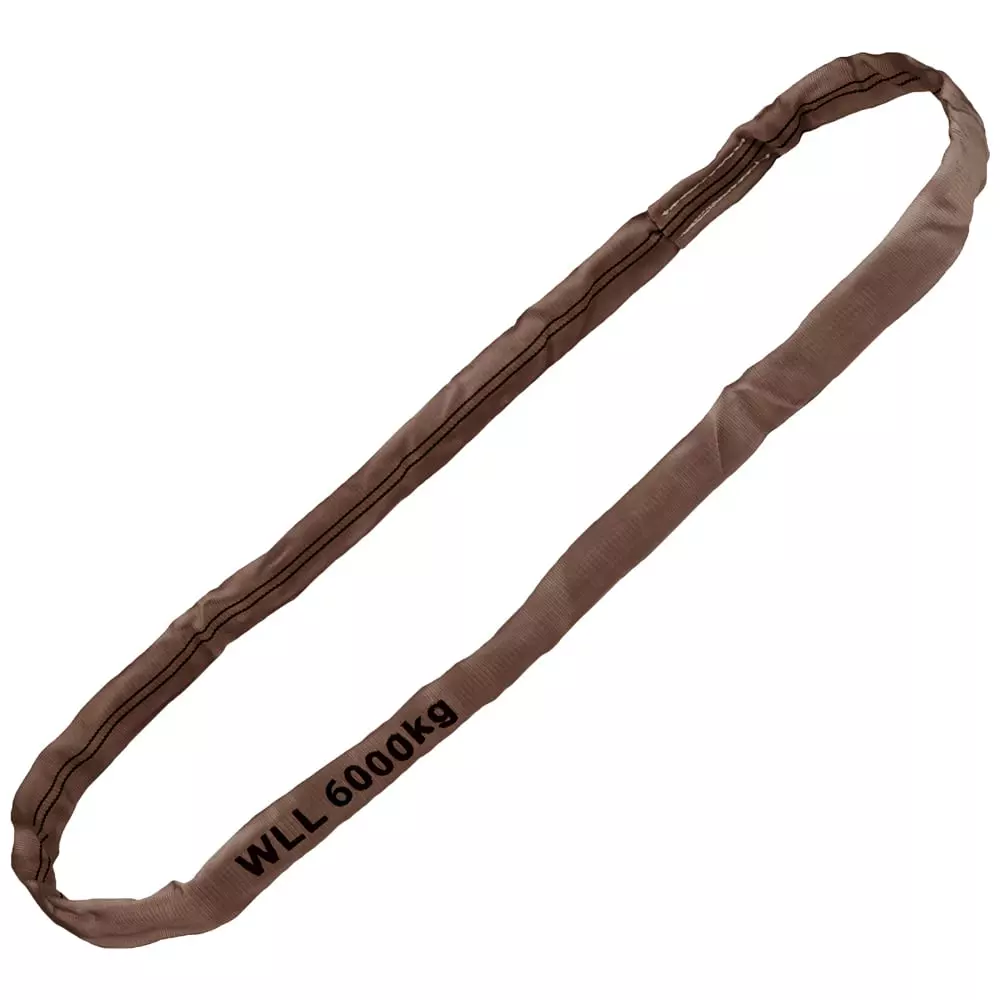 Tector 84530-3M, Roundsling, WLL 6000 Kg, Brown 3 Meter