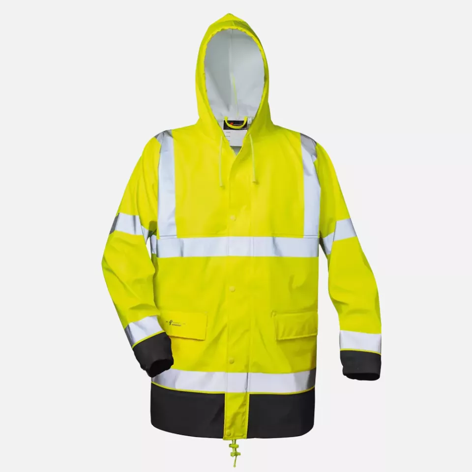 Norway 2360, MANFRED High Visibility PU Rain Jacket, image 1, gallery thumbnail