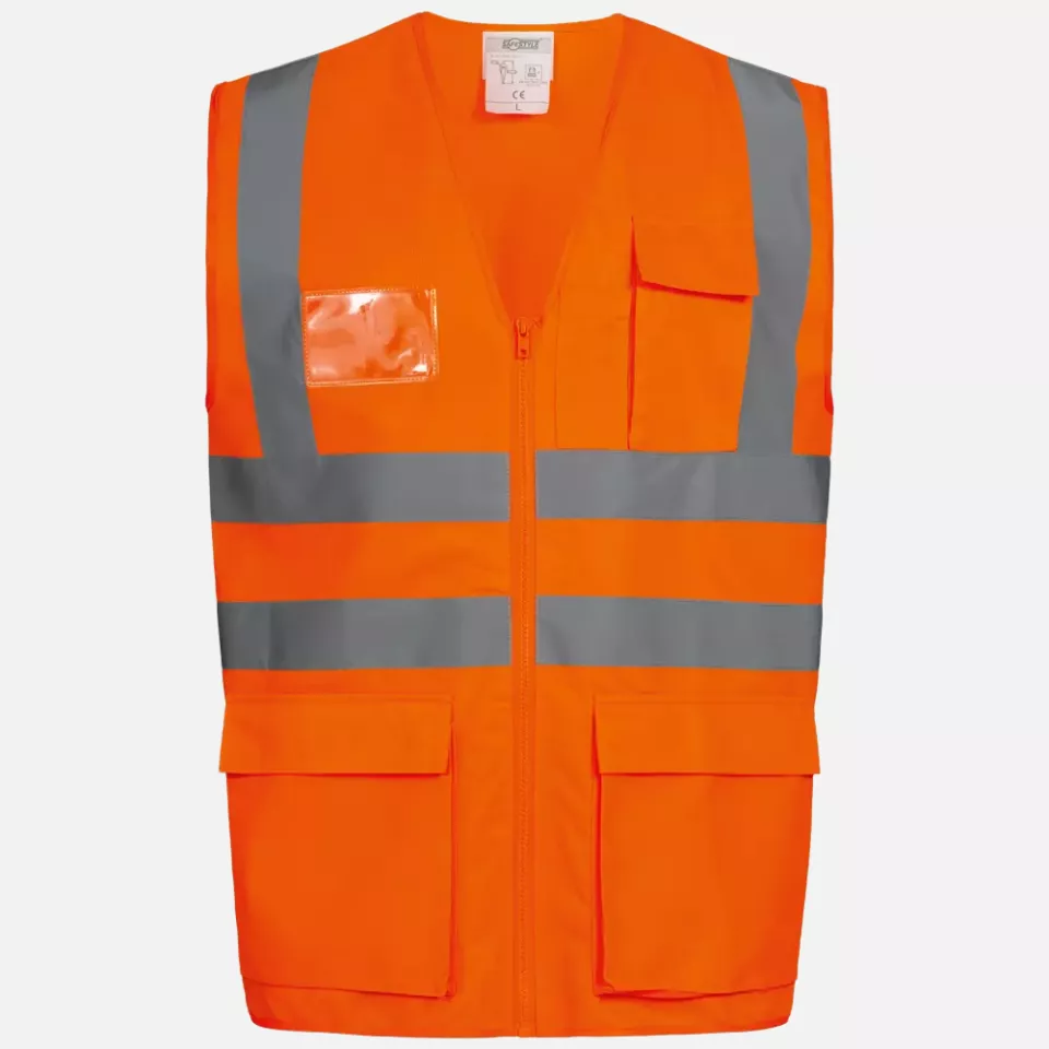 Safestyle 23511, EWALD High Visibility Vest Orange, image 1, gallery thumbnail