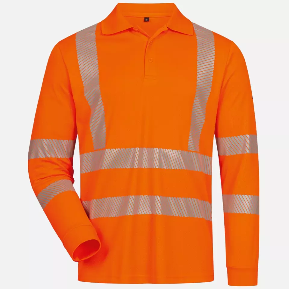 ELYSEE 23498, HARLINGEN UV Protection/High Visibility Long Sleeve Polo, image 1, gallery thumbnail