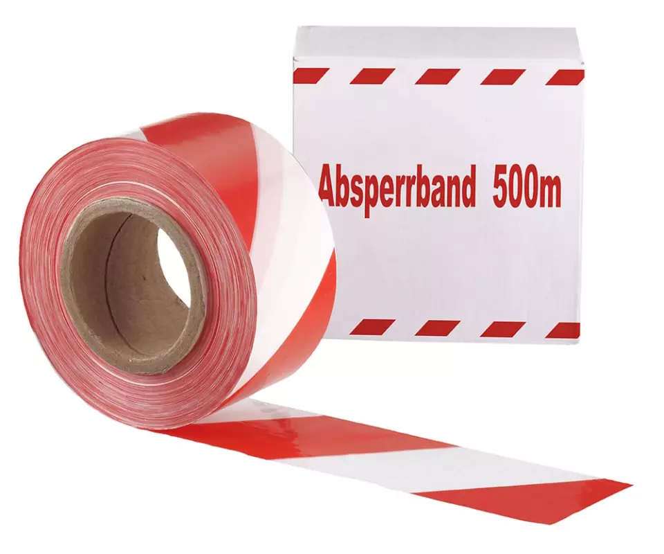 Feldtmann 81101-500, Construction Site Barrier Tape 500 Meter, image 1, gallery thumbnail