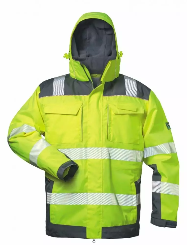 ELYSEE 23429, RUFUS 2 In 1 High Visibility Jacket Yellow/Grey